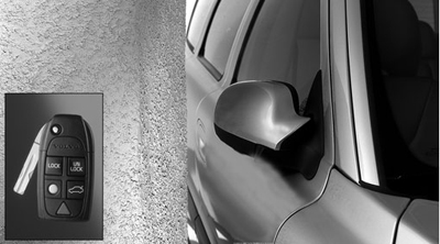 2012 Volvo XC70 Rearview mirror, door, foldable with ground lighting