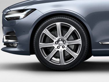 2017 Volvo V90 20 inch 8-Spoke Silver Diamond Cut Alloy Wheel 31408900